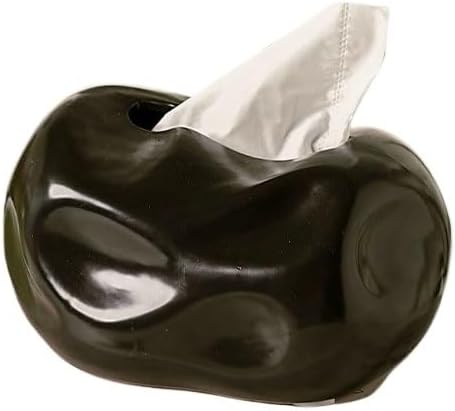 Creamy Tissue Box Ceramic Living Room Household Use Desktop Decoration Item Napkin Drawer Storage(Silent Yellow)