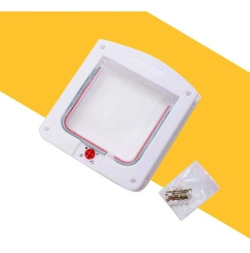 Porta Para Gatos Cachorros 4 Em 1 Pet Door Passagem Pequena