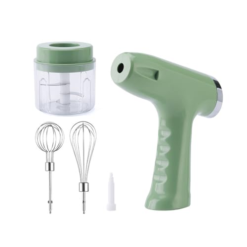 Tsophreniq Batidor eléctrico de huevos para verduras, ABS y metal, utensilio de cocina para un procesamiento eficiente de mezcla, ahorra espacio