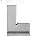 Industrial Grade High Precision Carbon Steel with Holder 90 Degree Flat Ruler Detecting Angle Ruler Suitable for Woodworking and Metalworking Engineering Tools (Level 2 100x70)