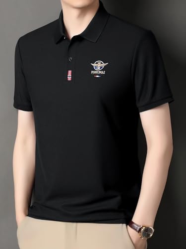 Image of GLASGO Men's Premium T-Shirt | Stylish Polo Tee for Men | Casual & Comfortable Fit 75% Cotton, 25% Blend Regular Fit | Trendy Men's TEE-Shirt | Polo