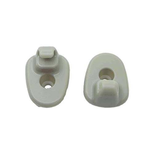 2 Pieces Interior Roof Sunvisor Sun Visor Support Clip Holder Bracket Retainer 1AR26BD1AA Compatible With Jeep Liberty 2005-2012 Dodge Nitro 2008-2012