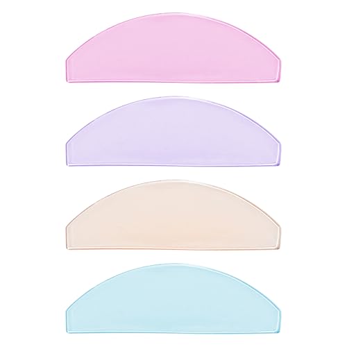 Lomansa Flat Lash Lift Shields Glueless Ultra Thin Silicone Pads for Perming Lotion No.1, Lash Softening Shields for Easy Korean Eyelash Lift (Colorful) 1000 Count