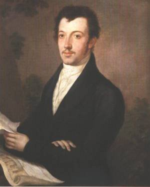 Peinture à l'huile portrait d'homme au plan Janos Rombauer pour décorer un bureau chic