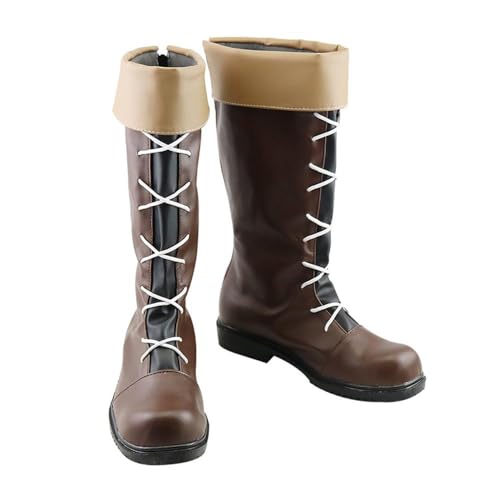 DUNHAO COS �A�j�� �X���[�J�[ �R�X�v�� �u�[�c �����Y �J�X�^�����C�h�n���E�B���R�X�`���[���V���[�Y, �u���E��, Male US 9/CH43