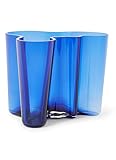 Lieferumfang: 1 Vase Iittala Alvar Aalto Savoy Vase 160mm Ultramarinblau Limited Edition 2017 – 100 Jahre Suomi Finland Maljakko Ultramarine Blue