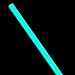 Embrite Glow in The Dark Rod Stock - (Aqua) - 7.50 x 0.250 Inch Composite Material for Knife Handles, Crafts, Makers - Long Charge Resin - Water Resistant - Easy Cut, Sand, Polish