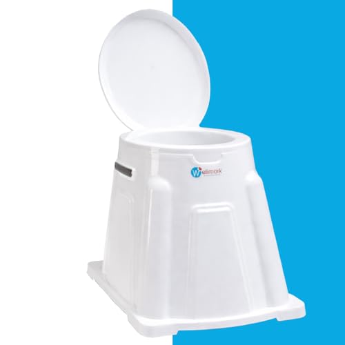 Image of Indian to Western Toilet Converter | Portable Indian Commode Toilet for Elderly and Handicap | Portable Western Commode with 2 Year Warranty - White