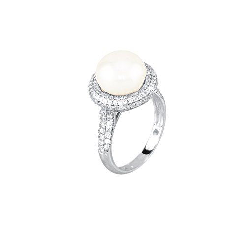 Anello Mabina Donna in Argento e Zirconi Blu