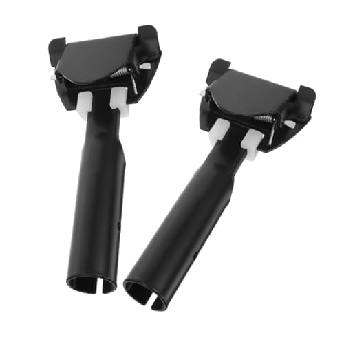 KICHOUSE Ergonomic Mop Pole Holder Mop Head Clamp 2pcs Commercial Mop Rod Chuck Replacements Chrome Plated Dust Putter Head