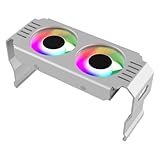 ARGB Kühler, leiser doppelter 120-mm-Lüfter-Heizkörper, verstellbarer ARGB-Licht-Luftkühler, CPU, für Computer, Zuhause, Wärmeableitung, Indoor-Spielzimmer