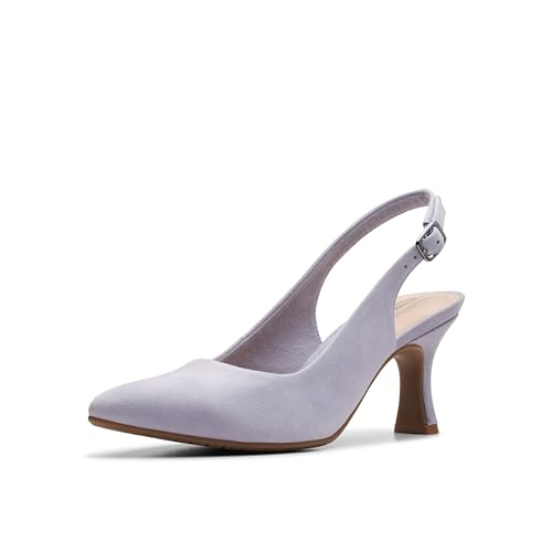 Clarks Escarpins Kataleyna Step pour Femme, Daim Bleu Gris, 39 EU