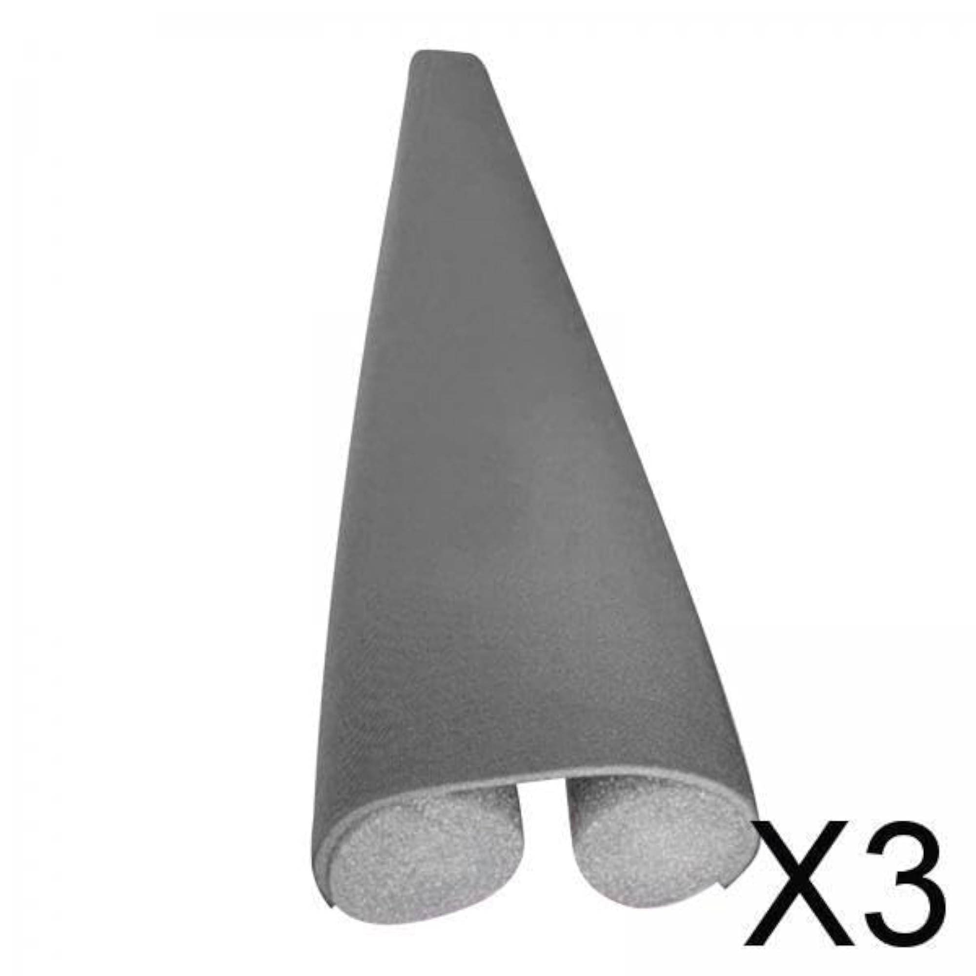 3x Door Draft Stopper Blocker, Grey