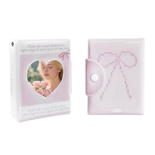 Album photo Kpop cœur creux protège vos cartes de 5,1x7,6 à 6,3x8,9 cm