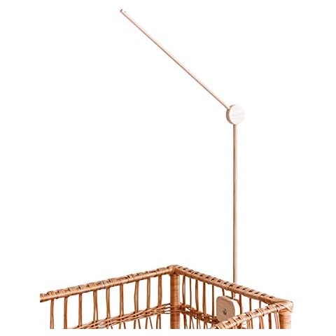 Cot Mobile Arm Wooden - Baby Mobile Hanger from 100% Ash Hardwood - Handmade Mobile Arm for Cot Bed Cover