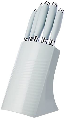 Morphy-Richards-976033-Dune-5-Piece-Knife-Block-with-High-Grade-Stainless-Steel-Blades-and-Ergonomic-Design-Saga-Green