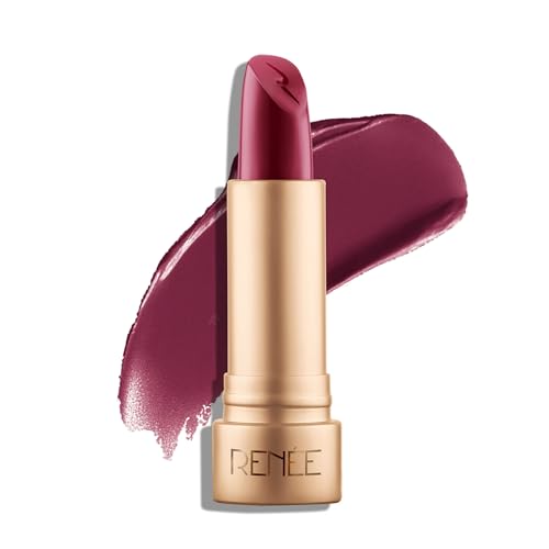 Image of RENEE H2O Hydrating Creme Lipstick - Berry Rain, Super Glossy, Lightweight, Non-drying & Hydrating, Easy Glides Formula with Intense Pigment, Shea Butter, Hyaluronic Acid, Jojoba Oil Infused