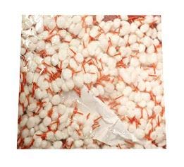 Hari Har Exim Pure Cotton Diya Batti Puja Batti Cotton Wicks Round Orange and White Pack of 1000
