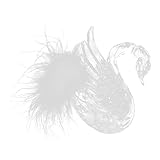 LOORGVEL White Swan Xmas Tree Pendant Decoration Elegant Hanging Ornament for Christmas Home Restaurant Office...