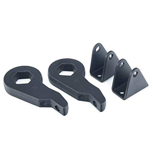 XTENSi 1-3" Torsion Bar Keys with Shock Extenders Brackets for Chevy GM Silverado Sierra 1500 1999-2007 and More Truck, 1-3 Inch Forged Adjustable Suspension Leveling Lift Kits