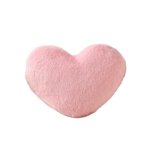 Oreiller coeur rose 2 pièces coussin mignon de maison textile déco - 2