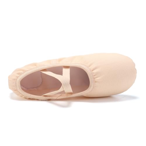 HIPPOSEUS Ballet Dance Shoes for Girls (Toddler/Little/Big Kid) Canvas Ballet Slippers Split Sole Ballet Flats4