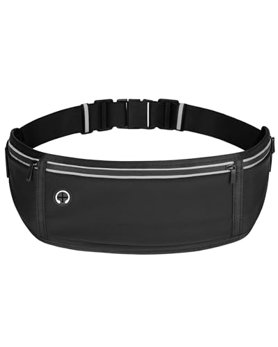 FitDA Riñonera Running Unisex Running y Fitness 3 Bolsillos Soporte Móvil
