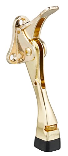 Easy-Step Door Stops (4 Inch) - Brass (Premium Quality Finish) : Hands-Free.