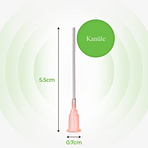 MedixX 5 Stück Spritzen-Set mit stumpfer Nadel verschiedene Größen für Hobby und Heimwerk - Spritzen einzeln steril verpackt (5x 5ml Spritze & 5x Kanüle)