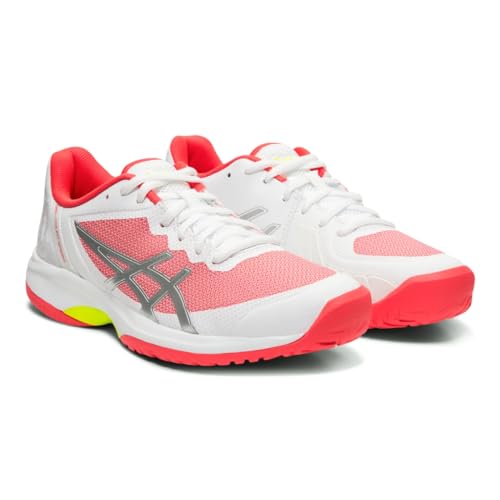 ASICS Women's Gel-Court Speed Tennis Shoes, 5.5, White/Laser Pink2