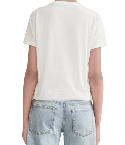 MetHera Women's 100% Cotton Crew Neck T-Shirt - Soft Relaxed Fit Box Cut Casual Tee2