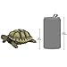 Design Toscano Gilbert the Box Turtle Indoor/Outdoor Garden Decor Animal Statue, Set of Two, 9 Inch Long, Cast Stone Resin, Green Painted Finish