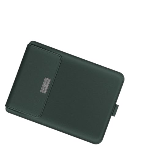 Pochette ordinateur vert 11-12 pouces étanche avec étui de protection et support pu