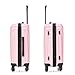 InUSA VASTY Luggage with Spinner Wheels | Durable Lightweight Hardshell Suitcase Travel Bag with Handle and Trolley 20-Inch Carry On Small Luggage | Pink