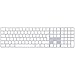Apple Magic Keyboard with Numeric Keypad: Bluetooth®, rechargeable. Works with Mac, iPad or iPhone; British English, Silver