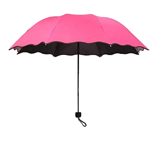 Regenschirm Reiseschirm Ergonomischer Griff Sonnenschutz mit verstärktem Rahmen Tragbarer Reiseschirm Damen Mädchen Cover