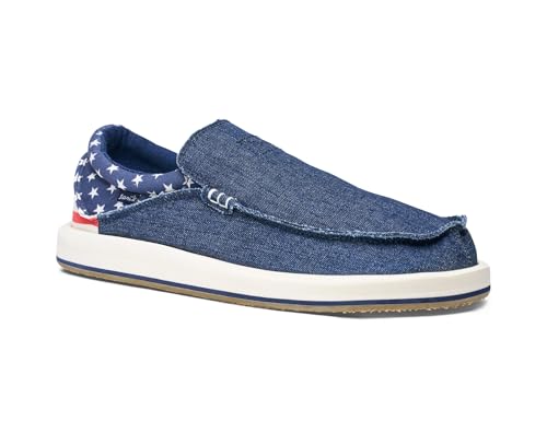 Image of Sanuk Mens Chiba Loafers for Men | Mens Shoes | Slip On Shoes for Men | Men's Slip-on Loafers | Comfort Foam Footbed