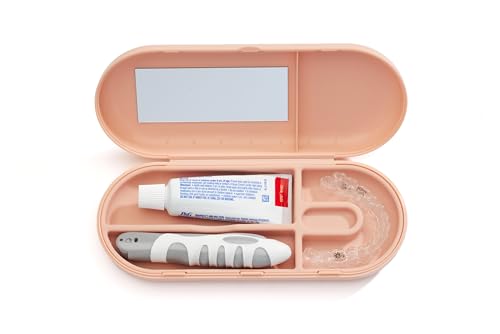 Image of Kontainer Smile Clear Aligner Travel Case with mirror, Rose Quartz, Travel
