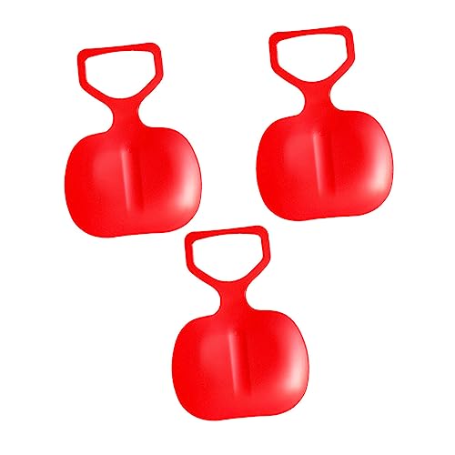 Anneome 3 Piezas Slider Nieve para Almohadillas Gruesas Resistentes para Tobogán Tabla para Césped y Nieve Diseño Antideslizante y Duradero para Actividades Color Aleatorio
