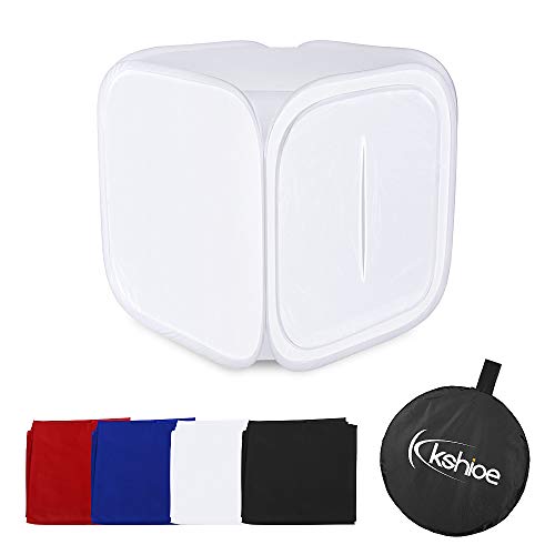 Kshioe Photo Studio Shooting Tent Light Cube Diffusion Soft Box Kit with 4