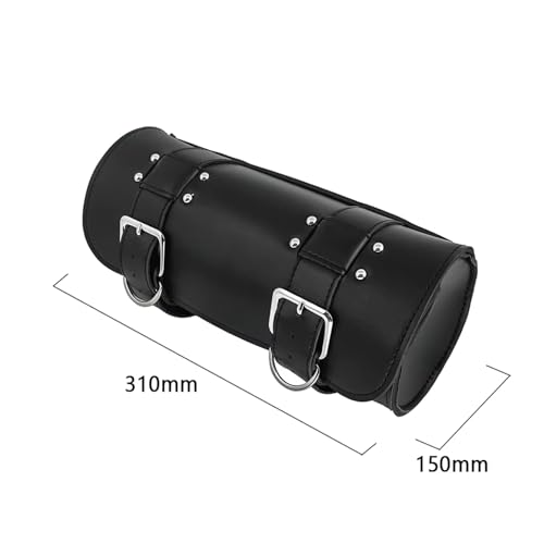 Sacs outils avant arrière PU pour moto custom Dyna Sportster et sacoche selle - 2