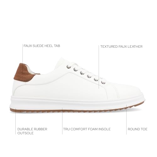 Vance Co. Men's Robby-wht-110 Sneaker2