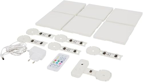 Panneaux LED pour réveiller un mur blanc triste et créer une ambiance chaleureuse modulable