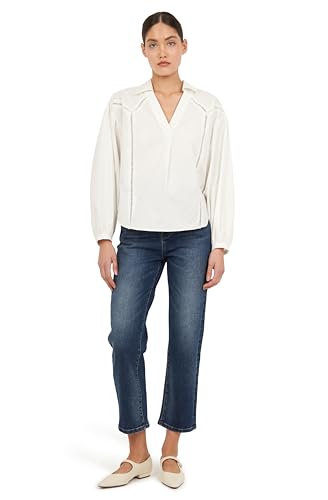 Image of Joie Women's Toga Long Sleeve Blouse - Collared Puffed Sleeve Shirt Blouse for Women