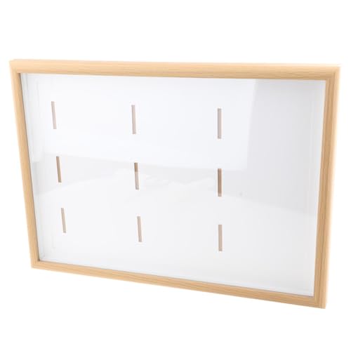 LOVIVER de Vitrina, decoración, decoración, Cuadro de Foto de fotograma de Madera Coleccionable para triatlones de fútbol Insignia, A3