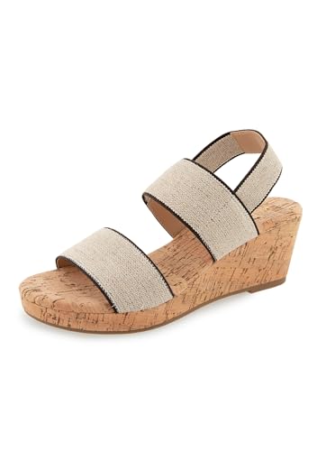Sandales kensie Jakura nu-pieds talon compensé mode été femme