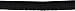 Wrights Drawstring Cord, 1/4-Inch, Black