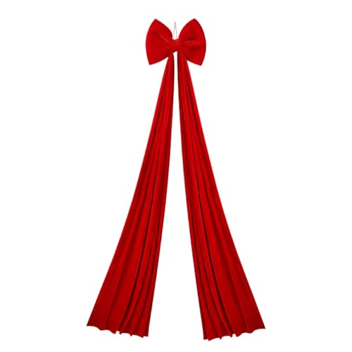 Lazos gigantes de terciopelo para árbol de Navidad de 200 cm y decoración de hogar 8