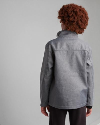 Image of Reebok Boys Softshell Jacket, Sherpa Fleece Lined Hooded Windbreaker