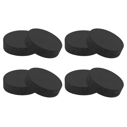 PATIKIL Non Slip Furniture Pads 1-9/16" (40mm x 10mm), 8Pcs Round Rubber Feet Anti-Scratch Rubber Furniture Grippers for Hardwood Floor Electronics Bed Drawers DIY, Black
